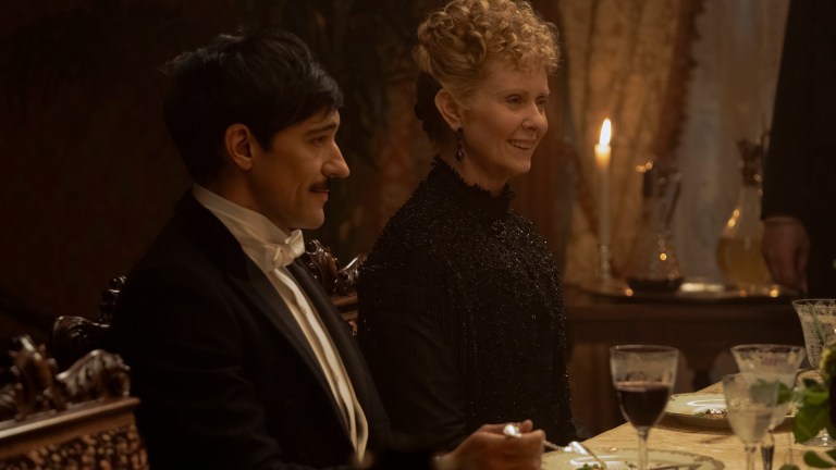 Oscar van Rhijn (Blake Ritson) and Ada Forte (Cynthia Nixon) in season 3 of The Gilded Age
