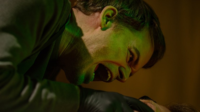 Michael C. Hall as Dexter Morgan in Dexter: Resurrection, episode 3, season 1, streaming on Paramount+ with SHOWTIME, 2025. Photo Credit: Zach Dilgard/Paramount+ with SHOWTIME.