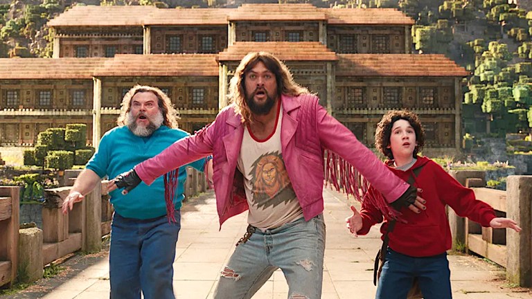 Jason Momoa and Jack Black in Minecraft