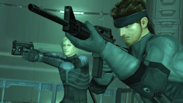 Raiden and Snake take aim in Metal Gear Solid 2