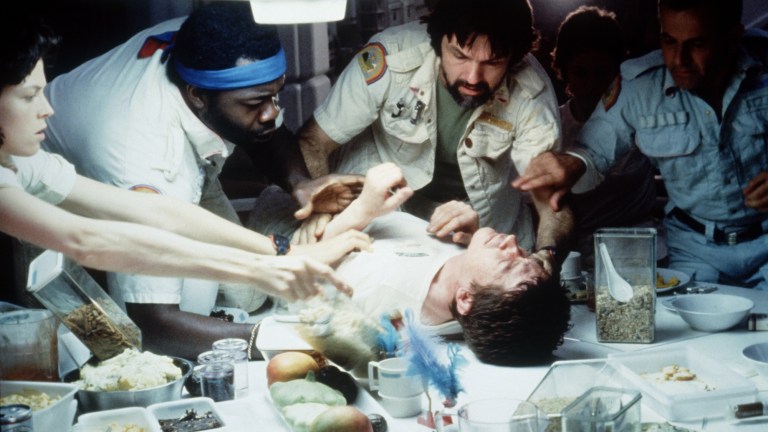 Nostromo kitchen in Alien chestburster scene